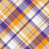 Vector plaid fabric of check tartan background with a pattern seamless texture textile.