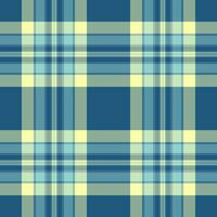 Plaid fabric vector of seamless background textile with a check tartan pattern texture.