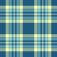 Plaid fabric vector of seamless background textile with a check tartan pattern texture.