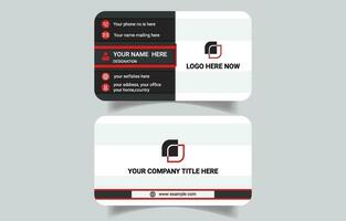 Premium quality standard and stylish modern business card template design vector