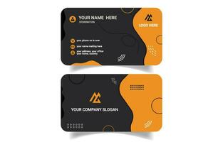 Creative and clean modern stylish business card template vector