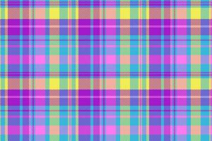 Textile tartan background of seamless plaid check with a vector fabric pattern texture.