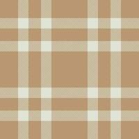 Plaid seamless pattern. Check fabric texture. Vector textile print.