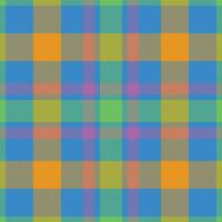 Plaid check pattern. Seamless fabric texture. Tartan textile print. vector