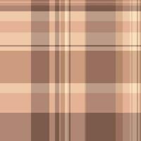 Plaid tartan check of fabric textile pattern with a seamless texture background vector. vector