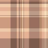 Plaid tartan check of fabric textile pattern with a seamless texture background vector. vector