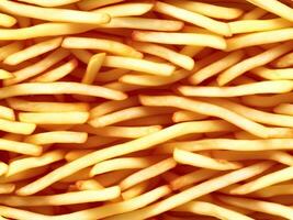 background of many french fries. photo