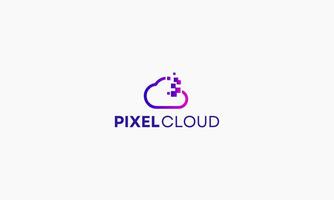 Cloud Tech Logo Design Template vector