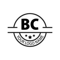 letter BC logo. B C. BC logo design vector illustration for creative company, business, industry. Pro vector