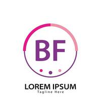 letra bf logo. si F. bf logo diseño vector ilustración para creativo compañía, negocio, industria. Pro vector