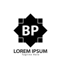 letra bp logo. si pags. bp logo diseño vector ilustración para creativo compañía, negocio, industria