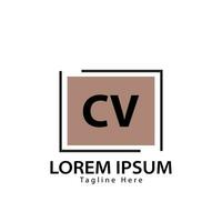 letter CV logo. C V. CV logo design vector illustration for creative company, business, industry. Pro vector