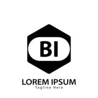 letra bi logo. si i. bi logo diseño vector ilustración para creativo compañía, negocio, industria. Pro vector