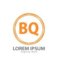 letter BQ logo. B Q. BQ logo design vector illustration for creative company, business, industry