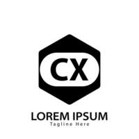 letter CX logo. C X. CX logo design vector illustration for creative company, business, industry. Pro vector