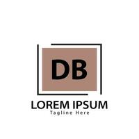 letra db logo. re b. db logo diseño vector ilustración para creativo compañía, negocio, industria. Pro vector