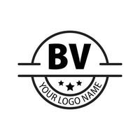 letra bv logo. si v. bv logo diseño vector ilustración para creativo compañía, negocio, industria