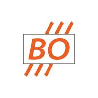 letter BO logo. B O. BO logo design vector illustration for creative company, business, industry