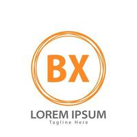 letter BX logo. B X. BX logo design vector illustration for creative company, business, industry