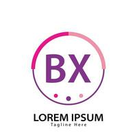 letter BX logo. B X. BX logo design vector illustration for creative company, business, industry