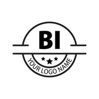 letra bi logo. si i. bi logo diseño vector ilustración para creativo compañía, negocio, industria. Pro vector