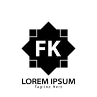 letra fk logo. F k. fk logo diseño vector ilustración para creativo compañía, negocio, industria. Pro vector