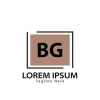 letter BG logo. B G. BG logo design vector illustration for creative company, business, industry. Pro vector