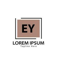 letter EY logo. E Y. EY logo design vector illustration for creative company, business, industry. Pro vector