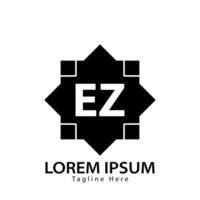 letter EZ logo. E Z. EZ logo design vector illustration for creative company, business, industry. Pro vector