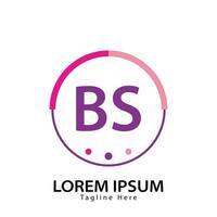 letter BS logo. B S. BS logo design vector illustration for creative company, business, industry