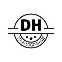 letra dh logo. re H. dh logo diseño vector ilustración para creativo compañía, negocio, industria. Pro vector