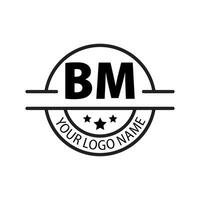 letter BM logo. B M. BM logo design vector illustration for creative company, business, industry