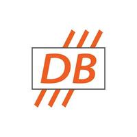 letter DB logo. D B. DB logo design vector illustration for creative company, business, industry. Pro vector
