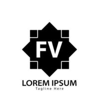 letra fv logo. F v. fv logo diseño vector ilustración para creativo compañía, negocio, industria. Pro vector