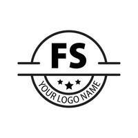 letra fs logo. F s. fs logo diseño vector ilustración para creativo compañía, negocio, industria. Pro vector