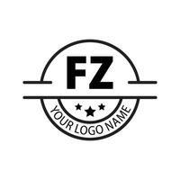 letra fz logo. F z. fz logo diseño vector ilustración para creativo compañía, negocio, industria. Pro vector