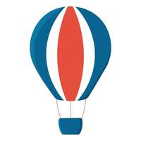 aerostat hot air balloon france flag fly vector