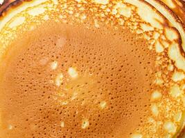 pancakes in macro close up photo