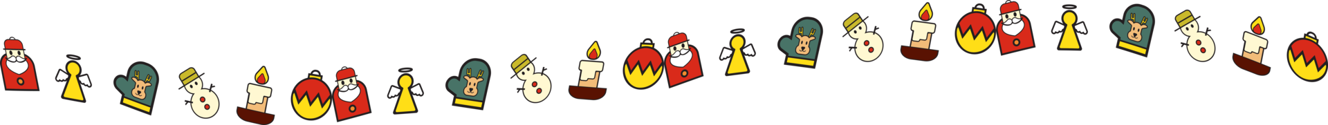 The Christmas Boarder line for holiday concept png