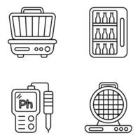 Pack of Technology and Appliances Linear Icons vector