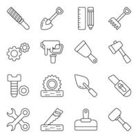 Set of Equipment Linear Icons vector