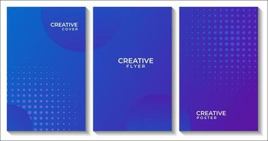 set of covers, flyers, posters. abstract modern colorful background for business vector