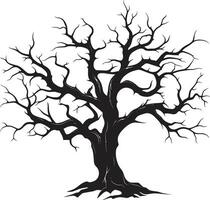 constante belleza monocromo elegía para un muerto árbol eterno soledad silencio despedida a un sin vida árbol en vector