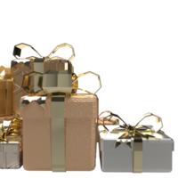 das Gold Geschenk Box png Bild 3d machen