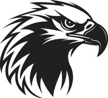 Black Vector Predator Hawk Logo Design for Product Black Vector Predator Hawk Logo Design for Service