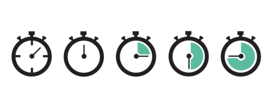 Stopwatch icon. Stopwatch icons set png