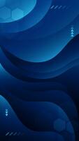 Abstract background dark blue color with wavy lines and gradients is a versatile asset suitable for various design projects such as websites, presentations, print materials, social media posts vector