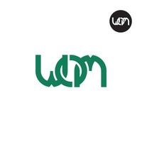 Letter WOM Monogram Logo Design vector