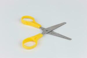 Scissors isolated on white background. Clipping path included in file. photo