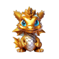 Baby golden Dinosaurier Drachen png transparent Hintergrund